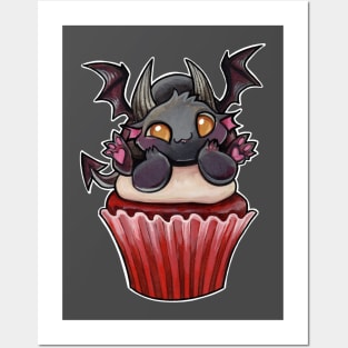 Cupcake dragon red velvet toe beans Posters and Art